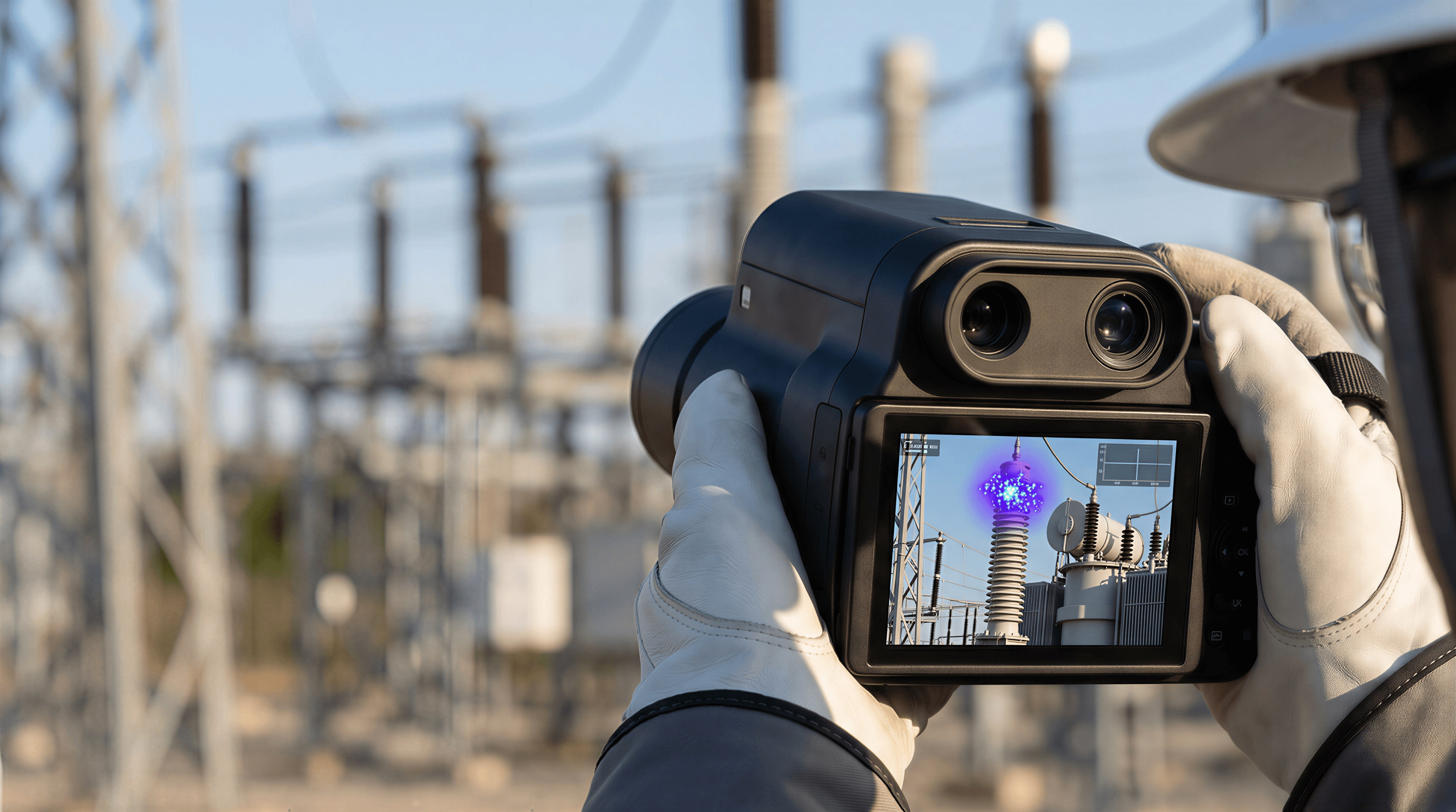 Corona discharge analysis on high-voltage transmission equipment