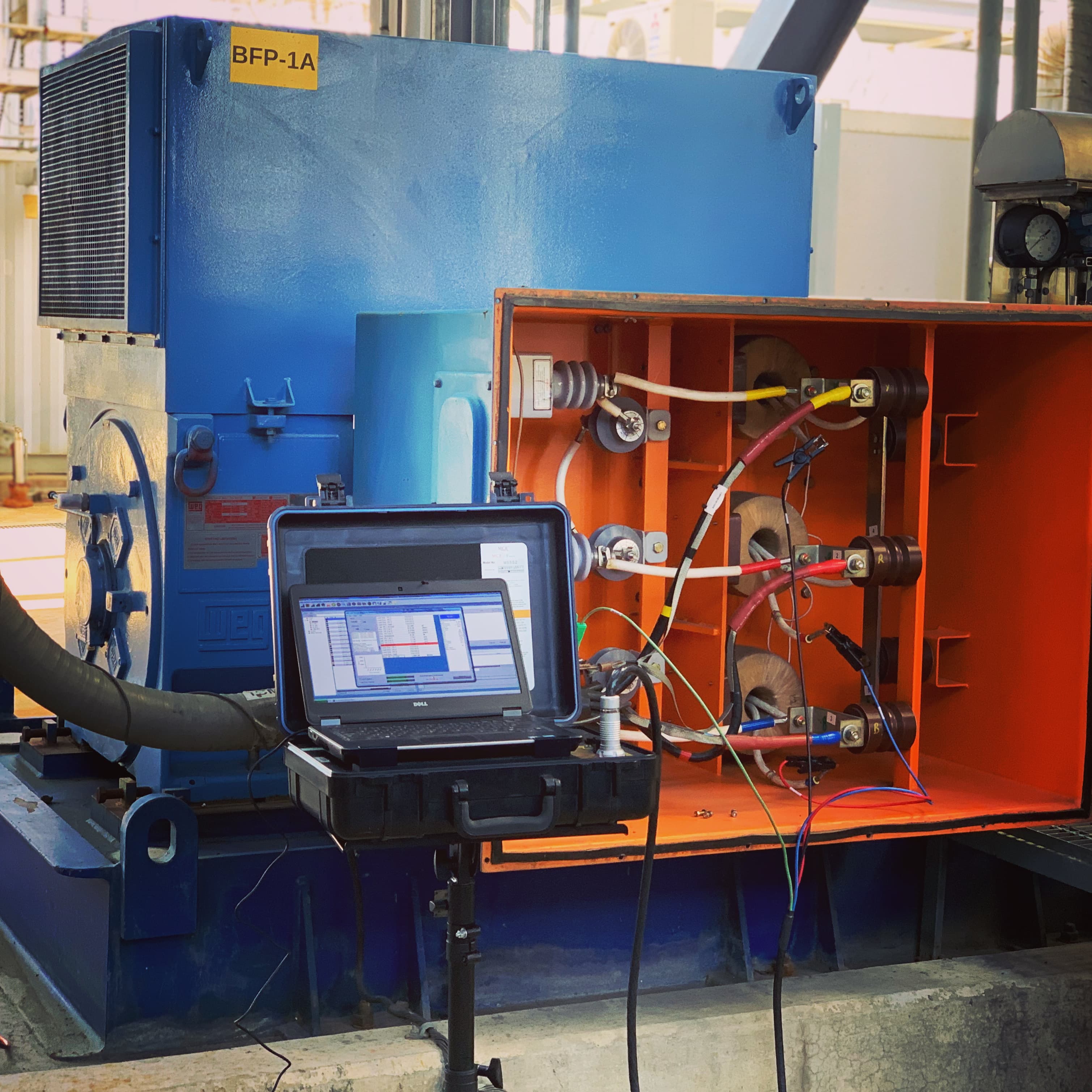 Offline motor circuit evaluation with PdMA MCEMAX equipment